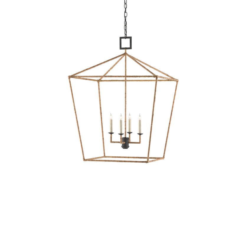 Lustre géométrique à 4 lumières Denison