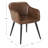 Manjeevan Faux Leather Armchair-865536206
