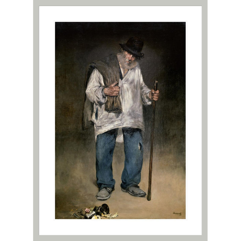 «The Ragman» par estampe numérique encadrée, 41,5 po H x 30,01 po po
