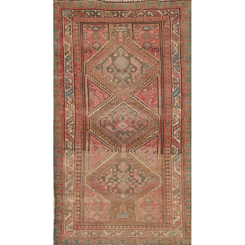 Tapis traditionnel rétro en laine 4 x 6
