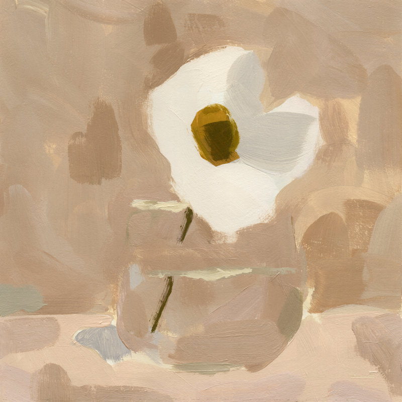 Canary Island Marguerite I by Jacob Green - Wrapped Canvas Painting, 30cm H x 30cm W