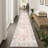 European-Inspired Floral Hallway Runner Rug with Non-Slip Rubber Backing, Machine Washable Polypropylene Accent Rug-858105908