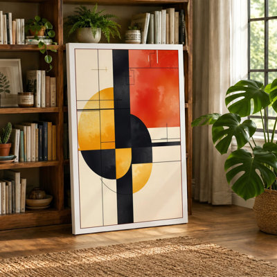 Abstraction Geometric - Wrapped Canvas
