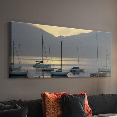 Toile tendue avec châssis Lago di Garda