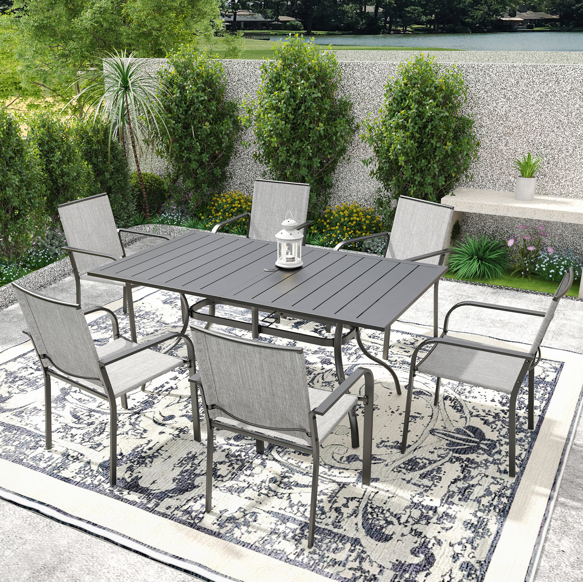 Rectangular Outdoor Dining Set