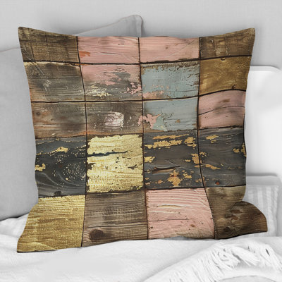 Vintage Barnwood Charm IV - Coussin Country