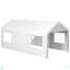 Garage portatif, abri d'auto robuste avec 2 portes à enroulement et 4 fenêtres ventilées pour outils de voiture, camion, bateau et jardin-111084544