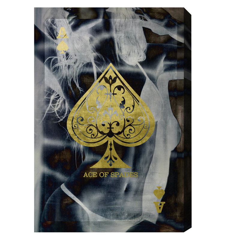 Ace of Spades - Impression sur toile, H 54 po x l 36 po
