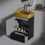 Meuble-lavabo mural avec lavabo, armoire de rangement et un tiroir-583039525