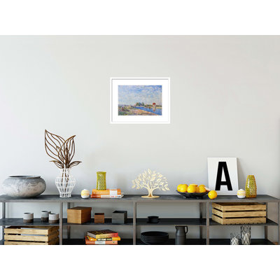 «The Loing Canal» par Alfred Sisley, impression giclée sur cadre