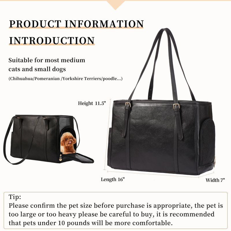 Pet Carrier, Black