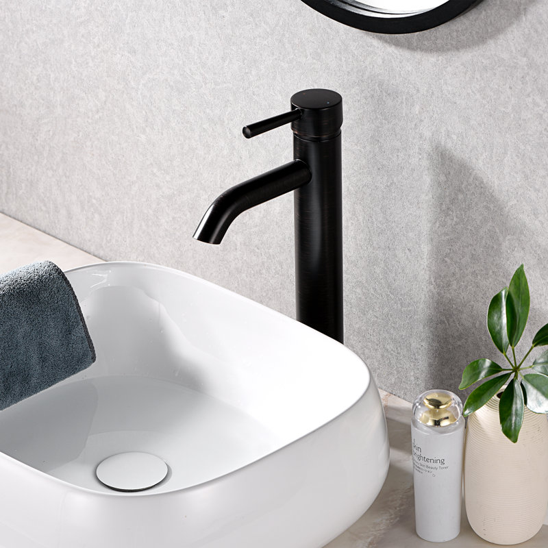 Vessel Sink Bathroom Faucet with Drain Assembly, Oil Rubbed Bronze