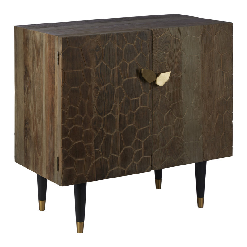 Malay 90 Wide Elm Solid Wood Sideboard
