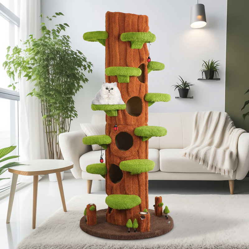 231cm H Cat Tree, Green