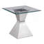Table de bout en acier inoxydable Unaisah