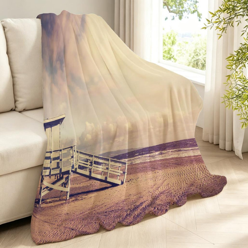 Jeté en molleton transparent ultra doux, rétro rétro d'un imprimé en bois, Jeté 40 po x 50 po