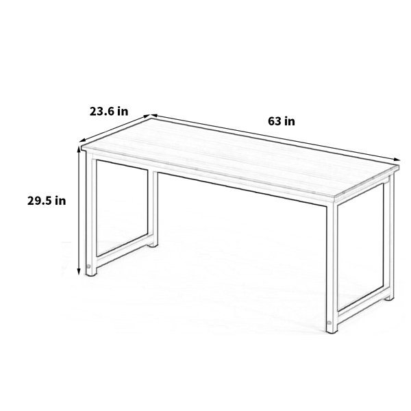 Latitude Run® Modern computer desk desk Writing study desk - Wayfair Canada