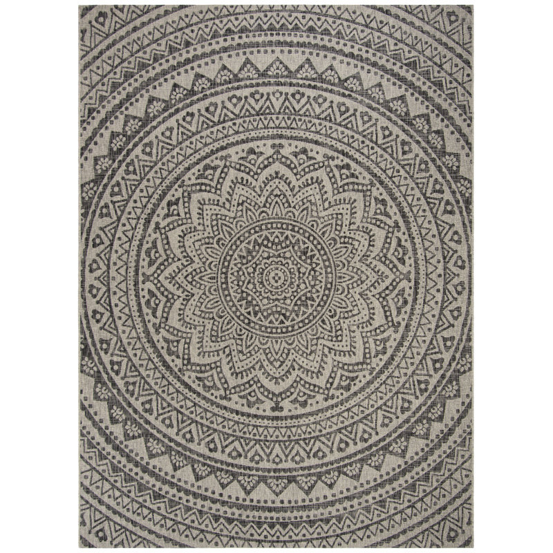 Atlanta Light Grey/Beige Indoor/Outdoor Rug, Rectangle 201 x 290 cm