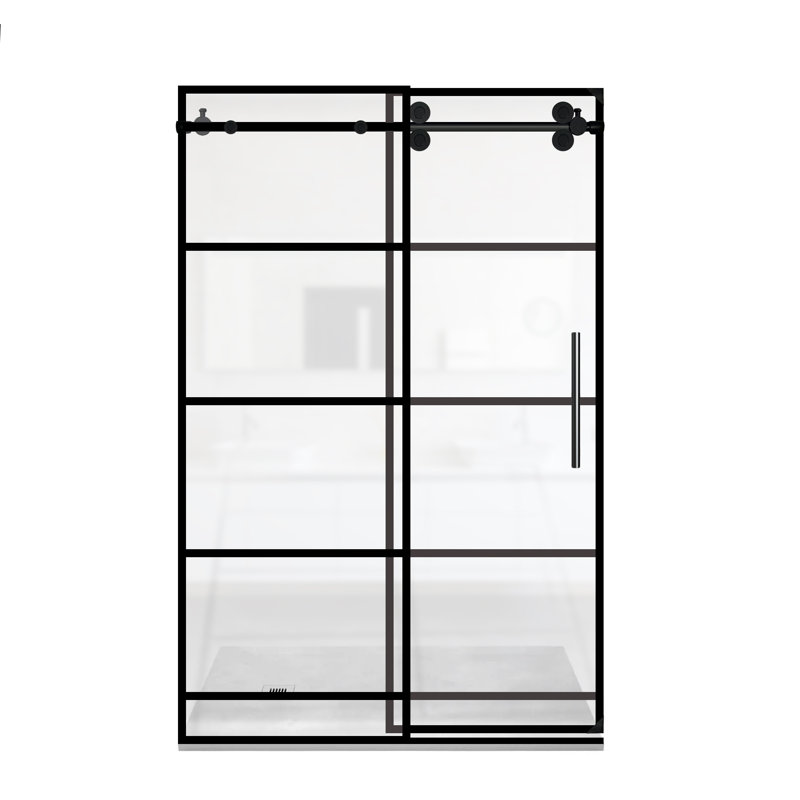 Porte de douche coulissante simple encadrée l 60 "x H 76"