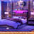 Storage Headboard with LED Lights, Bookcase Headboard with Charging Station-1740395105-1740395109
