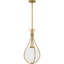 Cholena 1-Light Aged Brass Mini Pendant Light-98691642