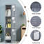 Casiers en métal avec serrure pour les employés, armoire de rangement pour garage à domicile