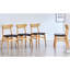 Chaise de salle à manger en bois massif avec unité centrale - 4 ou plus pour la maison, le bureau et le restaurant