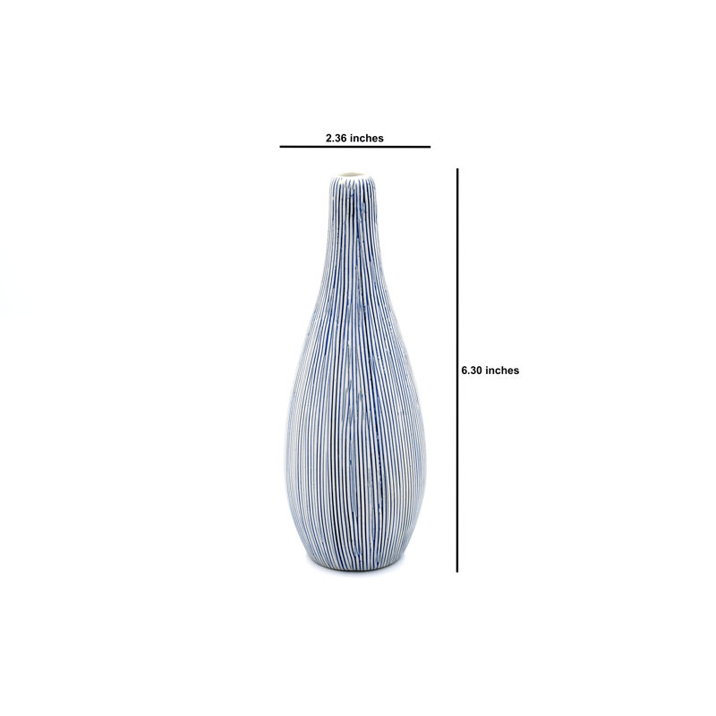 Avangelina Handmade Table Vase, Blue