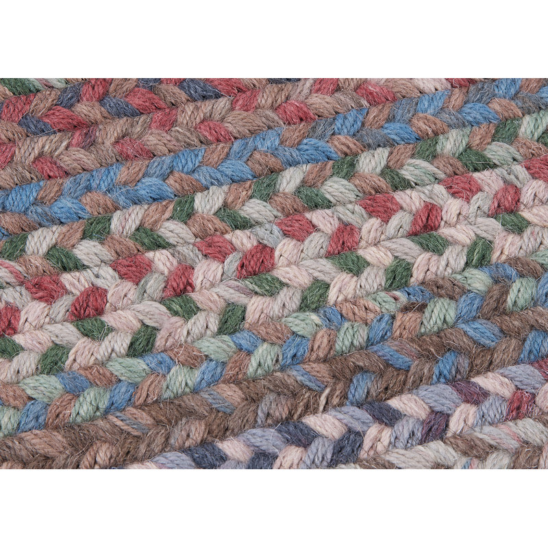 Tapis réversible en laine Oyola - crépuscule, Ovale 2 pi x 7 pi