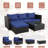 Gotelinde 4 - Person Modular Patio Conversation Set with Cushions-974980597