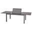 Telemanus Rectangular Metal Extendable Outdoor Dining Table , 160cm cm W 100cm cm D-637744450