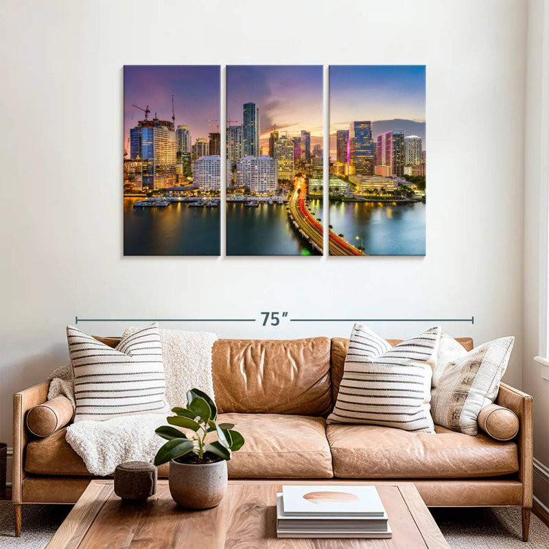 Horizon de Sirci à Miami, H 36 po x l 57 po
