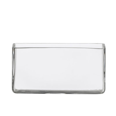 Rectangular Clear Vase