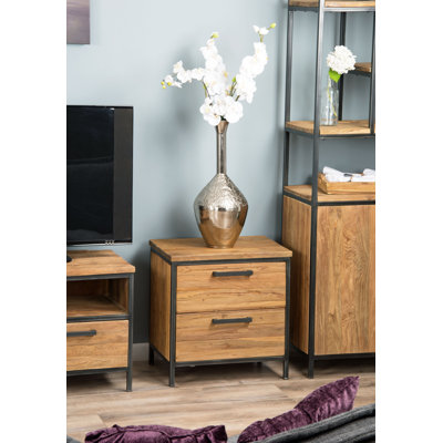 Audriana Side Table with Storage