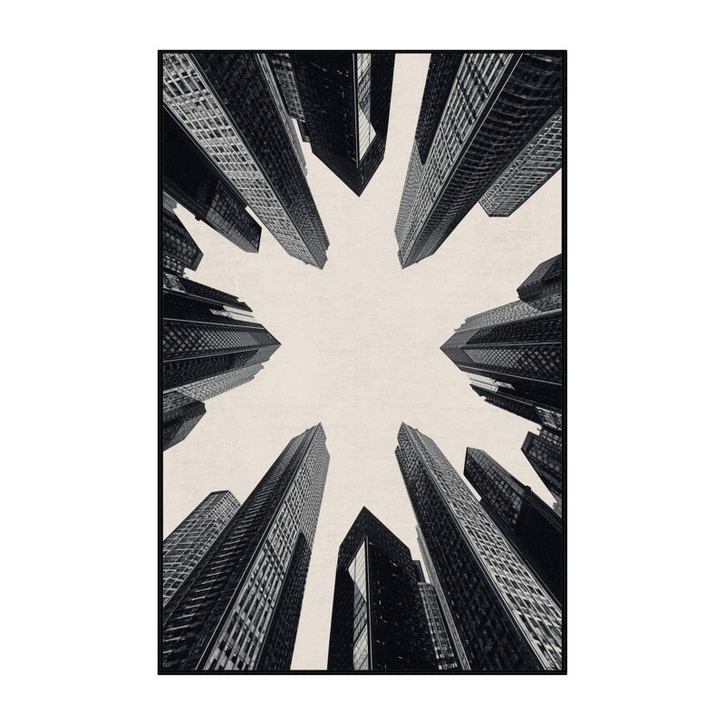 Tapis gris audacieux et éclectique Paxon, 8 x 10