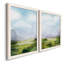 Verdant Vale I - ensemble de 2 peintures sur toile encadrées-424791597-424791584