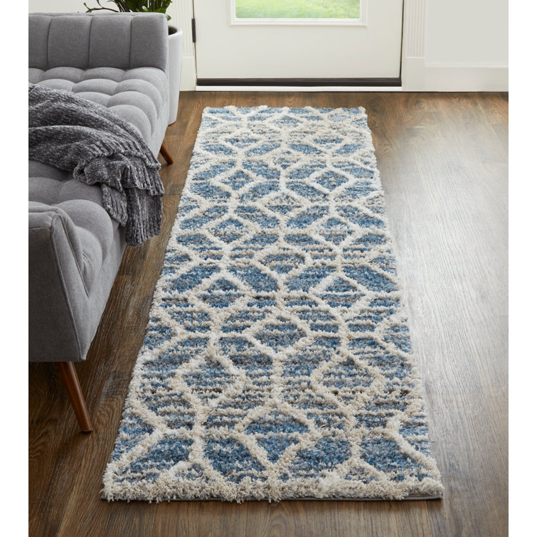 Tapis bohémien et éclectique en polyester Caide