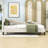 Linen Upholstered L-Shaped Daybed with Semi-Enclosed Design-1002139319-1002139316