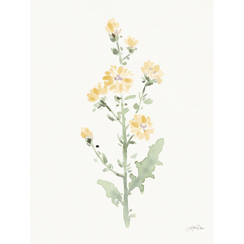 Fleurs de la nature III pastel, H 16 po x l 12 po