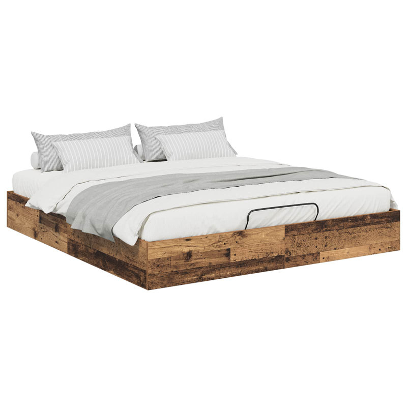 Bed, European Kingsize (160 x 200 cm), Old Wood