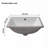 19 inch x 14 inch White Ceramic Rectangular Undermount Bathroom Sink with Overflow