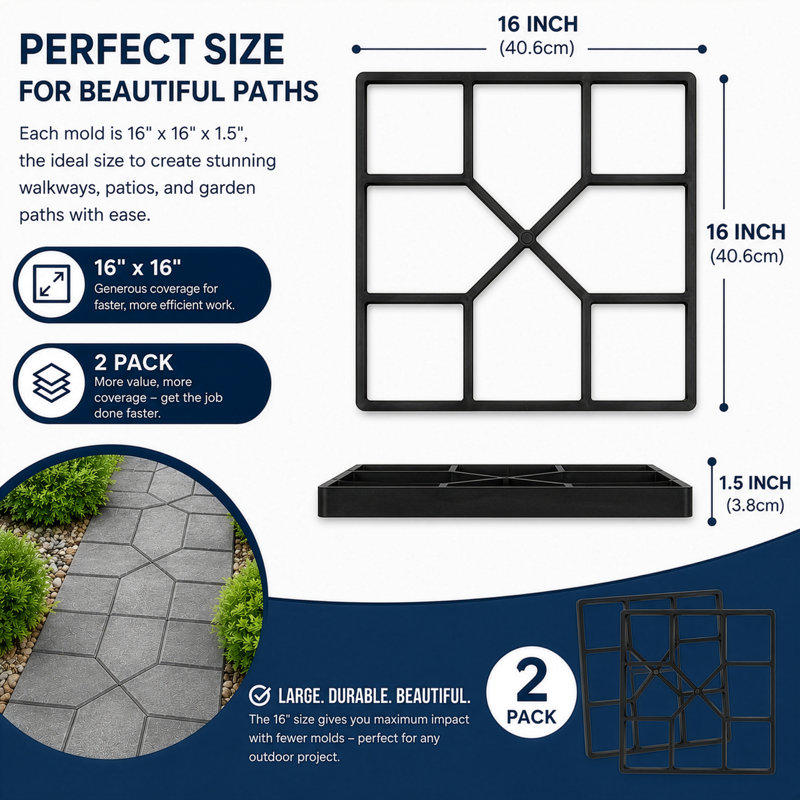 16'' L x 16'' W Plastic Tile in Black