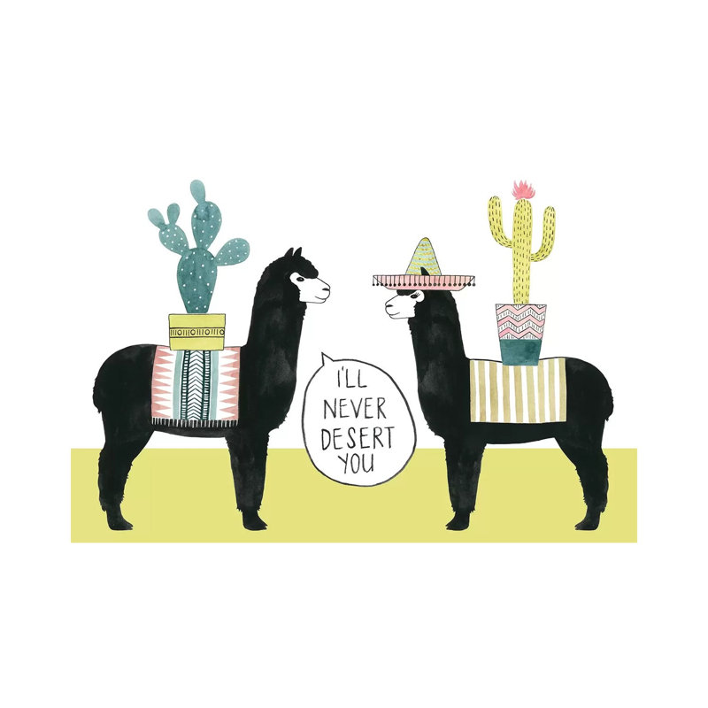 Let's Taco Bout Love II 1 Piece Wrapped Canvas Wall Art, 20.32 cm H x 30.48 cm W