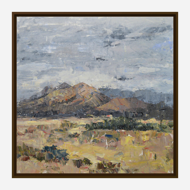 «A New Day Has Dawné» par John Beard - reproduction d'artiste sur toile, Toile avec cadre brun