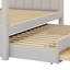 Upholstery Canopy Platform Bed With Trundle-1686800387