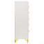 Commode blanche 5 tiroirs Chesney