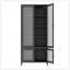Grande armoire de rangement en métal avec tablettes réglables
