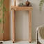 Console de ferme en bois de manguier, canapé de 45 po d'épaisseur, salon minimaliste étroit (miel)