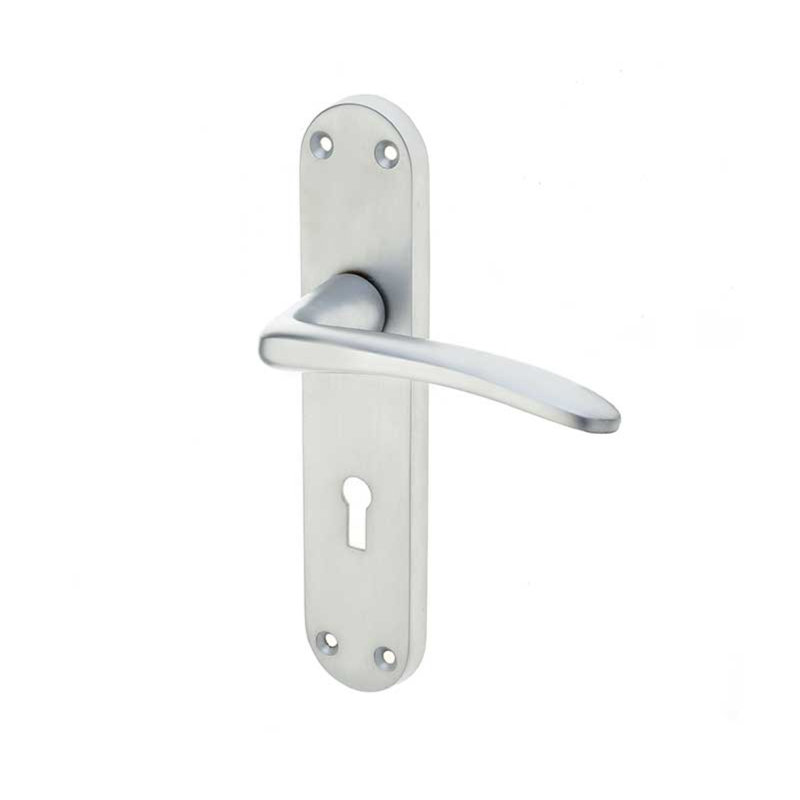 Gull Door Handle, Satin Chrome