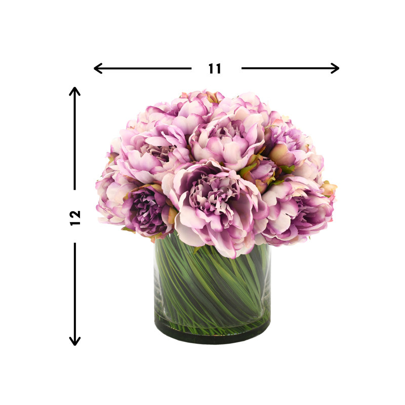 Arrangement floral pivoines dans un vase
